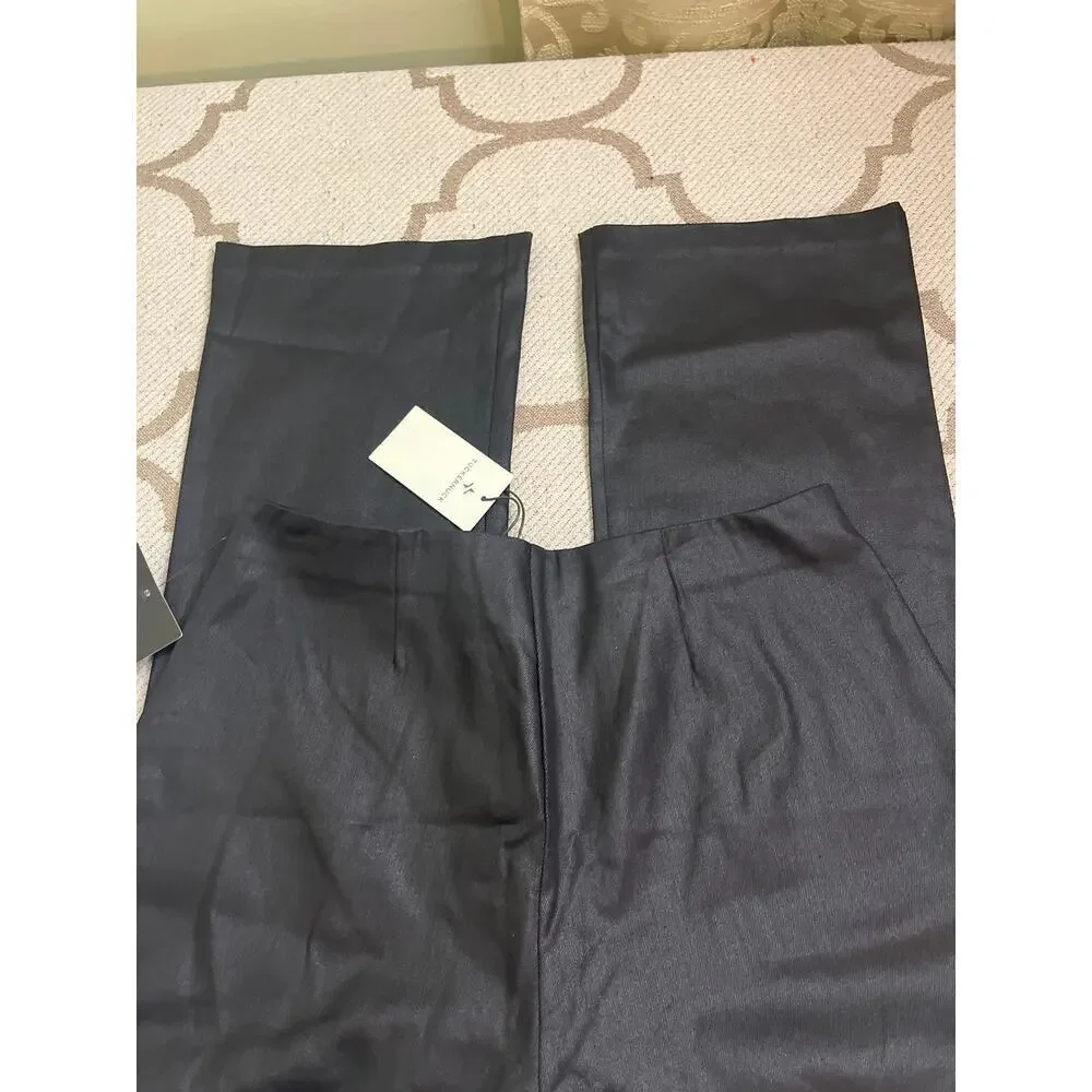 Tuckernuck Black Wax Ashford High Rise Cropped kick hem Pants,MSRP $148,size XXL